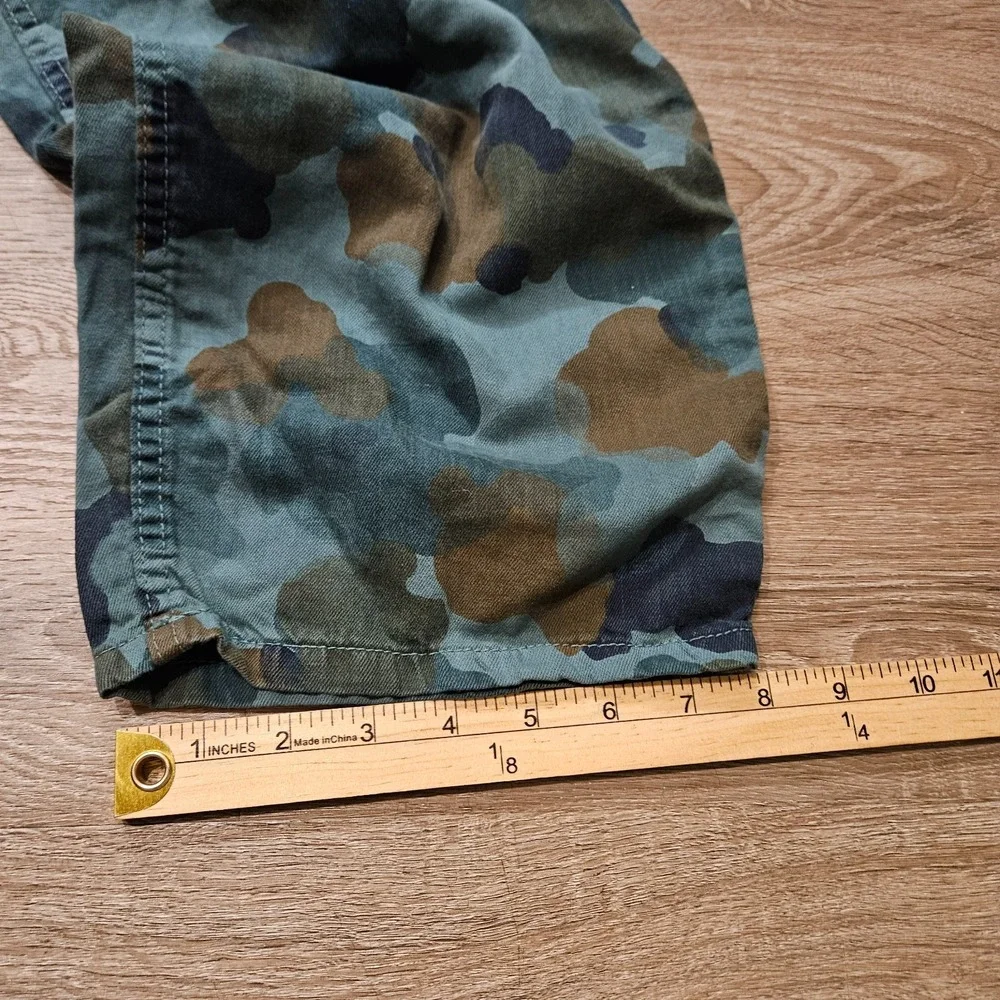 Imogene + Willie Camo Drawstring Pants Men's Large Cotton Relaxed USA